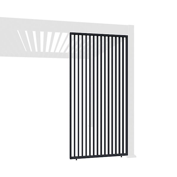 Weide Pavillonseitenteil Vertikale Lamellenwand für Pergola günstig online kaufen