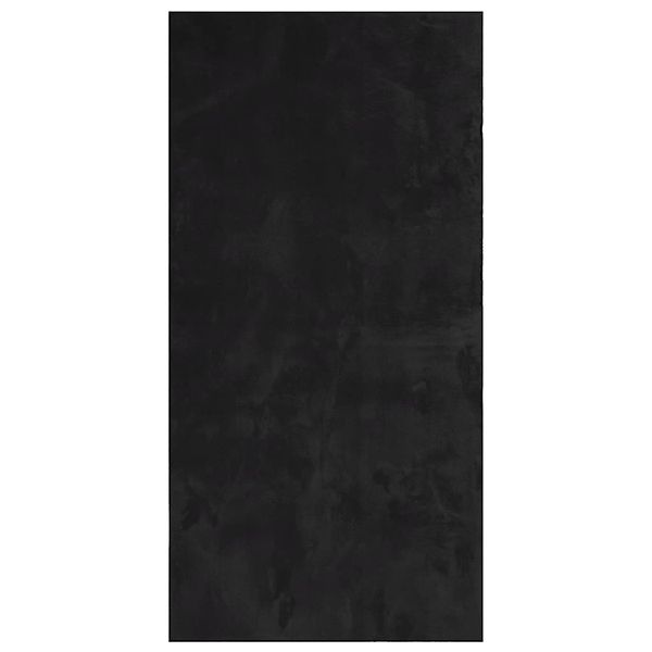 vidaXL Teppich Huarte Kurzflor Weich Und Waschbar Schwarz 100x200 Cm 193261 günstig online kaufen