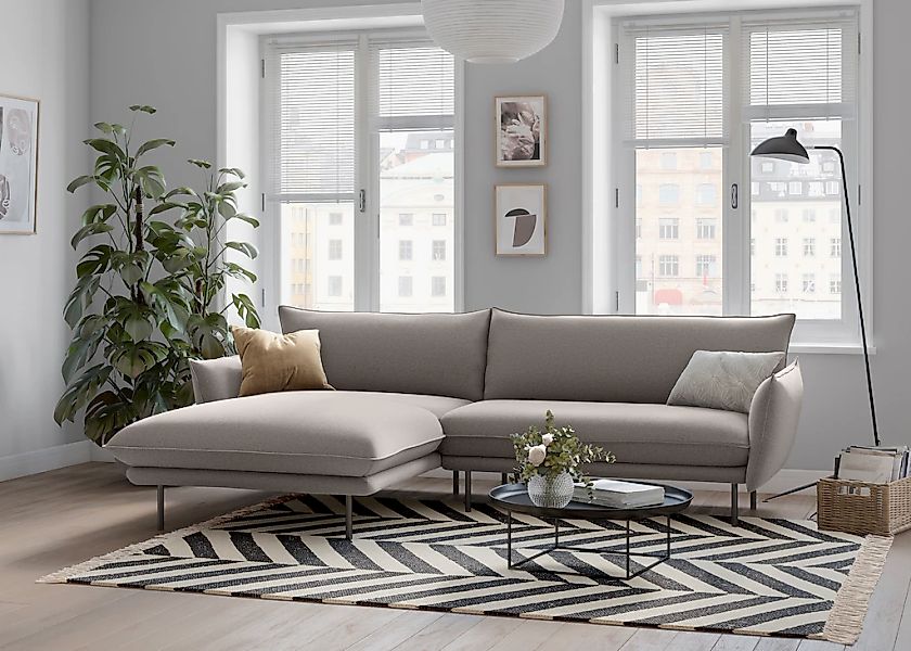 Home affaire Ecksofa "Stine L-Form" Besonderes Design durch Kissenoptik und günstig online kaufen