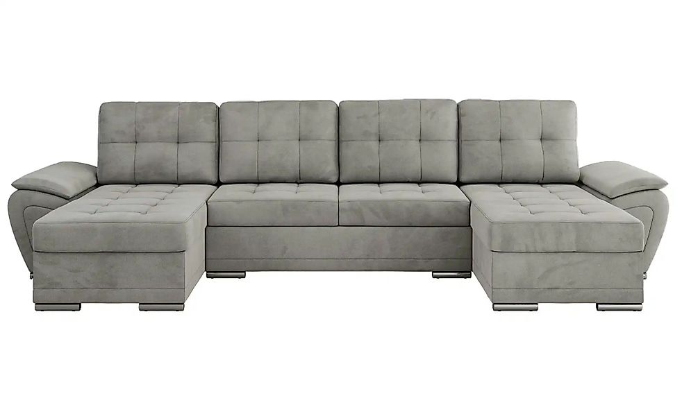 Wohnlandschaft mit Schlaffunktion Umbria ¦ grau ¦ Maße (cm): B: 336 H: 85 P günstig online kaufen