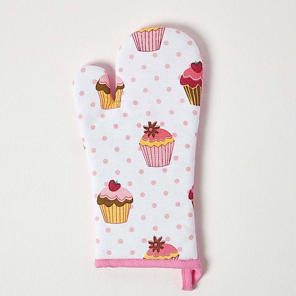 Homescapes Topfhandschuhe Ofenhandschuh Cupcakes günstig online kaufen