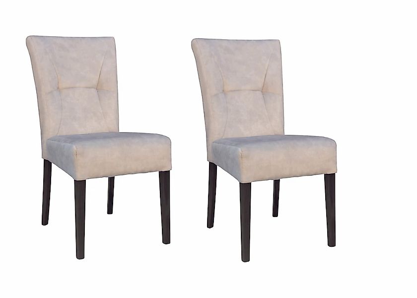 Home affaire 4-Fußstuhl "Henry" (Set) 2 Stk. Samtvelours Sitz und Rücken ge günstig online kaufen