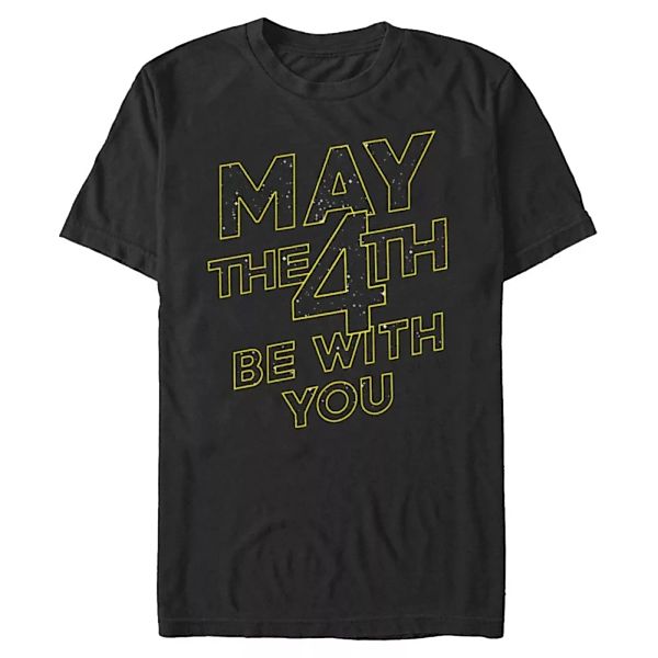 Star Wars - Text May The 4th Be With You - Männer T-Shirt günstig online kaufen