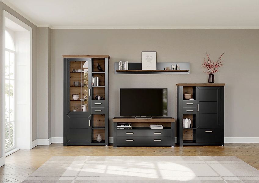 set one by Musterring Wohnwand "York" 4 Stk. tlg. günstig online kaufen