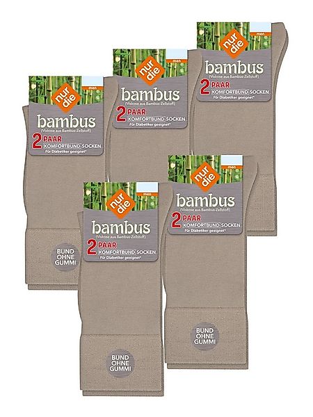 Nur Die Freizeitsocken Komfortbund Socken Viskose (10-Paar) Männer Multipac günstig online kaufen