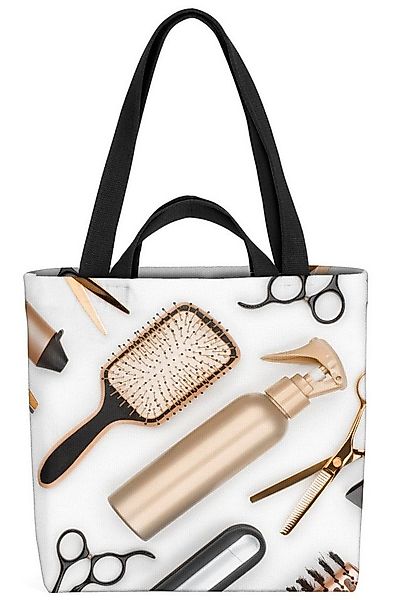VOID Henkeltasche (1-tlg), Friseur Bürste Schere Deko Haare Friseur Salon S günstig online kaufen