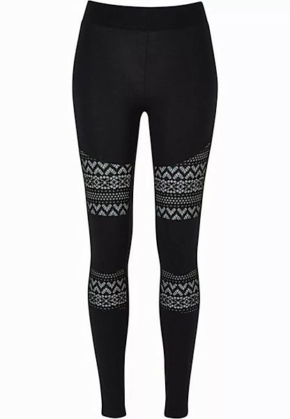 URBAN CLASSICS Leggings Urban Classics Damen Ladies Crochet Lace Inset Legg günstig online kaufen