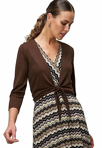 Zero Sweatshirt "zero Strickjacke zum Binden", drapiert /gerafft günstig online kaufen