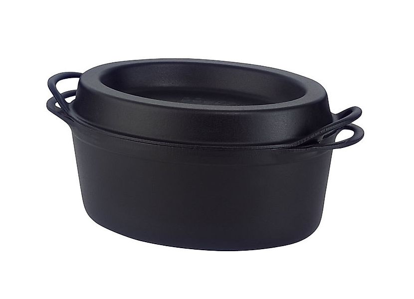 Le Creuset Saftbräter Doufeu Oval Gusseisen Schwarz 32cm günstig online kaufen