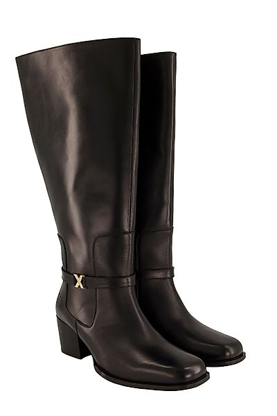 Ulla Popken Lederstiefel XXL-Schaft Fleecefutter Weite günstig online kaufen