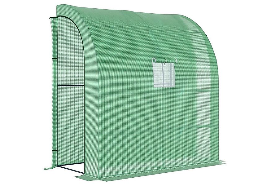 Outsunny Foliengewächshaus mit Mesh Fenster, mit aufrollbaren Türen, BxTxH: günstig online kaufen