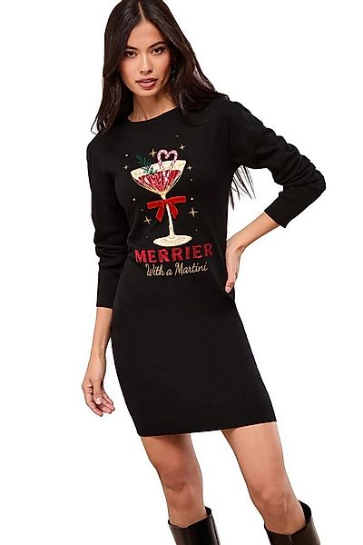 LIPSY Minikleid Lipsy Weihnachtliches Minikleid aus Strick, Petite (1-tlg) günstig online kaufen
