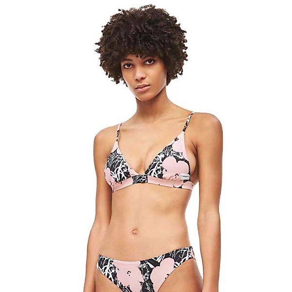 Calvin Klein Underwear Bikini Oberteil S Warhol Flowers Pink günstig online kaufen