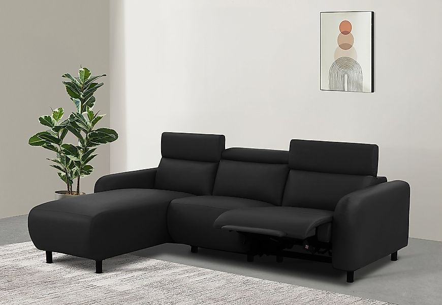 Home affaire Ecksofa "SKAANE Kunstleder, L-Form, 274 cm, manuelle u. elektr günstig online kaufen
