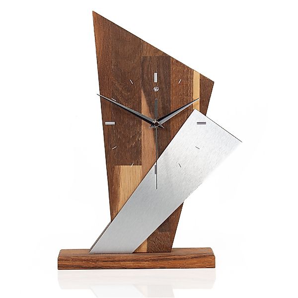 Kreative Feder Standuhr Designer-Standuhr „Brown Square“ günstig online kaufen