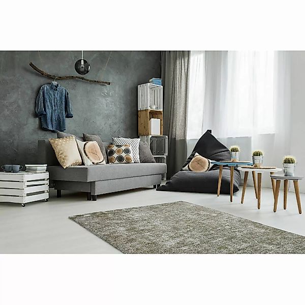 Kayoom Design-teppich Etna 110 Silber Oliv 160cm X 230cm günstig online kaufen