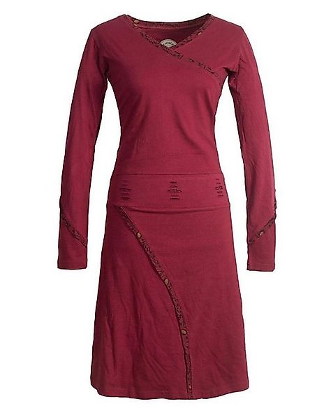 Vishes Jerseykleid Langarm Freizeit Jerseykleid Strickkleid Baumwolle Elfen günstig online kaufen