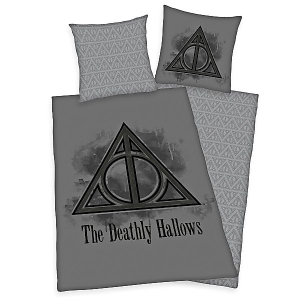 Herding Jugendbettwäsche Harry Potter Grau 135x200cm günstig online kaufen