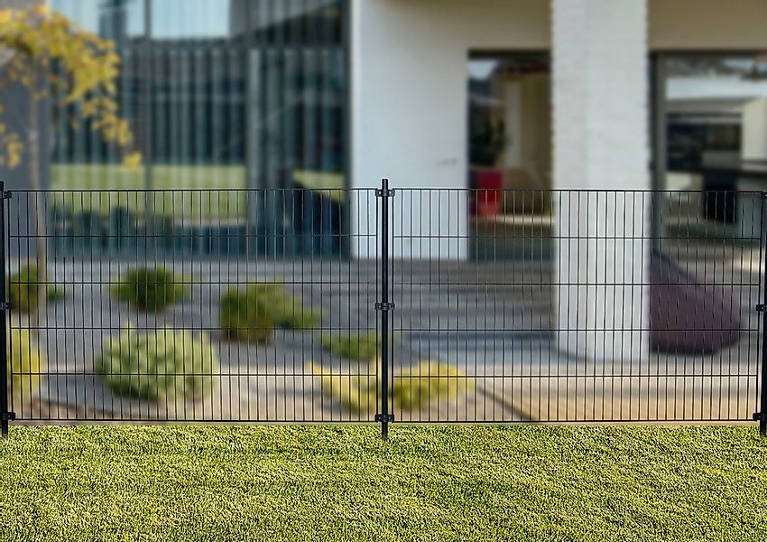 GARDEN N MORE Einstabmattenzaun "mit Rundpfosten" 5 Elemente für 10 m, LxH: günstig online kaufen