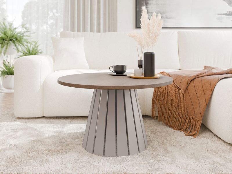 MIRJAN24 Couchtisch Circolo Cashmere, Rund, 75x75x43 günstig online kaufen