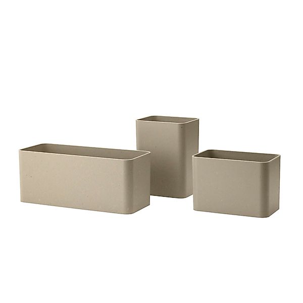 String System Aufbewahrungsbox 3er Set Beige günstig online kaufen