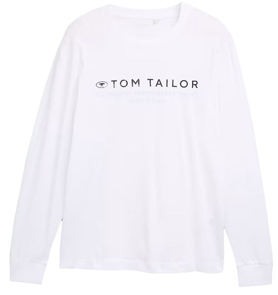 Tom Tailor Herren Langarmshirt PRINTED LONGSLEEVE - Regular Fit günstig online kaufen