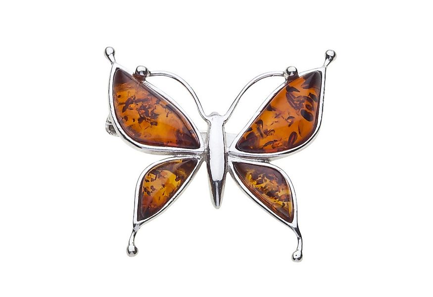 OSTSEE-SCHMUCK Brosche Ostsee-Schmuck Brosche Schmetterling Brosche Schmett günstig online kaufen