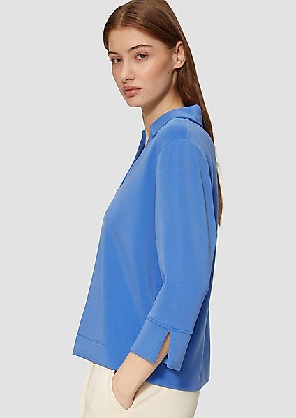 s.Oliver 3/4-Arm-Shirt Sweatshirt aus Scuba mit günstig online kaufen