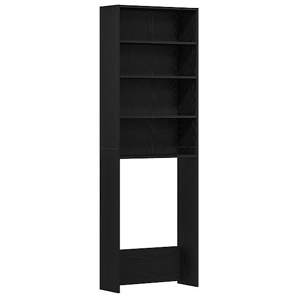 vidaXL Waschmaschinenumbauschrank Waschmaschinen-Schrank Schwarz-Eiche 64x2 günstig online kaufen