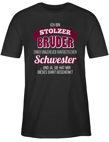Shirtracer T-Shirt Ich bin stolzer Bruder günstig online kaufen