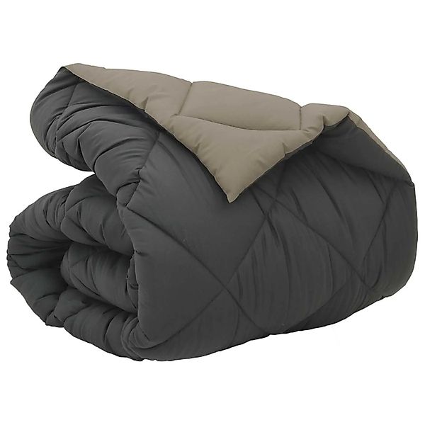 vidaXL Winterbettdecke Hellgrau und Anthrazit 220 x 140 cm Mikrofaser 42025 günstig online kaufen