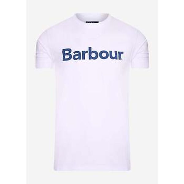 Barbour  T-Shirts & Poloshirts Logo tee - white günstig online kaufen