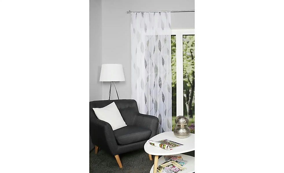 HOME Wohnideen Kräuselbandschal   ¦ grau ¦ Maße (cm): B: 140 H: 245 Gardine günstig online kaufen