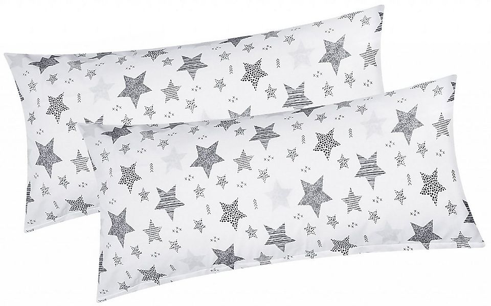 Heubergshop Kissenbezug, (2 Stück), 2er Set 40x80cm Sterne Kreise Punkte Ba günstig online kaufen