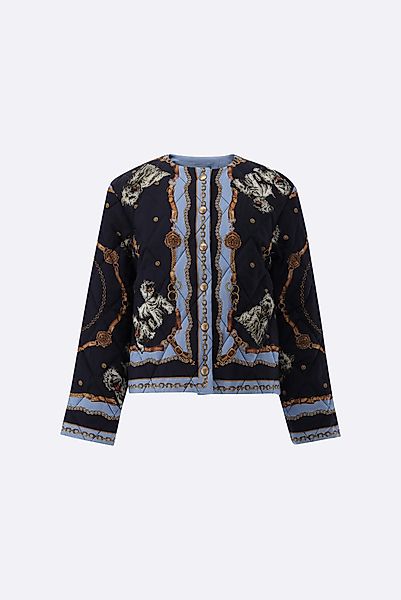 Steppjacke mit platziertem Druck günstig online kaufen
