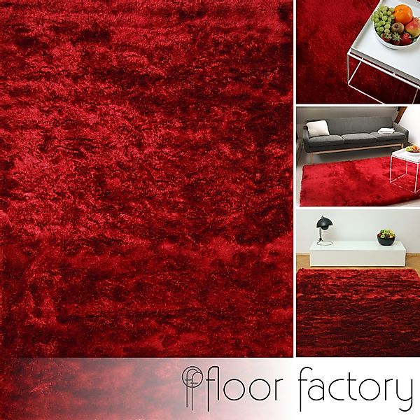 floor factory Hochflor-Teppich Satin, rechteckig, Höhe: günstig online kaufen