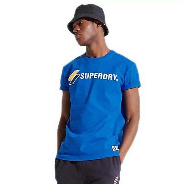 Superdry Sportstyle Applique Kurzarm T-shirt M Royal günstig online kaufen
