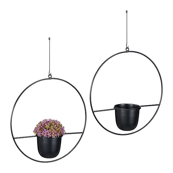 relaxdays Blumenampel 2er Set (2 St., günstig online kaufen