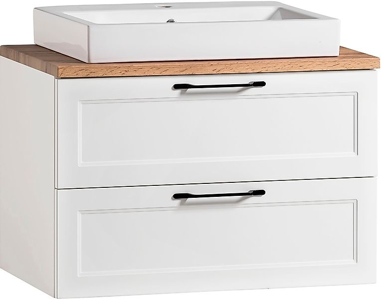 welltime Waschtisch "Lana", Badmöbel inkl. Waschbecken, 80 cm breit günstig online kaufen