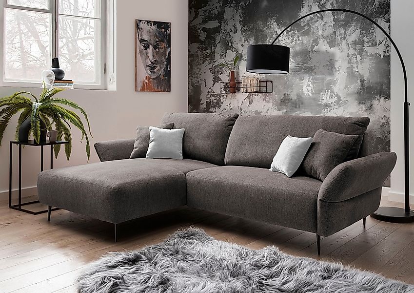 Home affaire Ecksofa "Amarena L-Form" inklusive Armlehnenverstellfunktion, günstig online kaufen