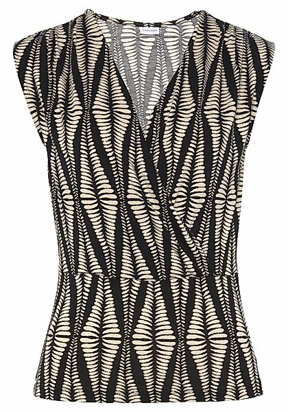 LASCANA Shirttop, mit Raffungen an der Schulter, Jerseytop mit Alloverprint günstig online kaufen