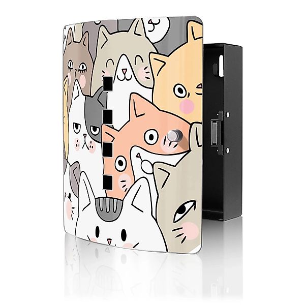 Banjado Design Schlüsselkasten Aus Edelstahl Für 10 Schlüssel 24x21,5x7cm M günstig online kaufen