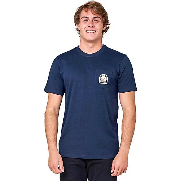 Rip Curl Horizon Badge Kurzärmeliges T-shirt 2XL Navy günstig online kaufen