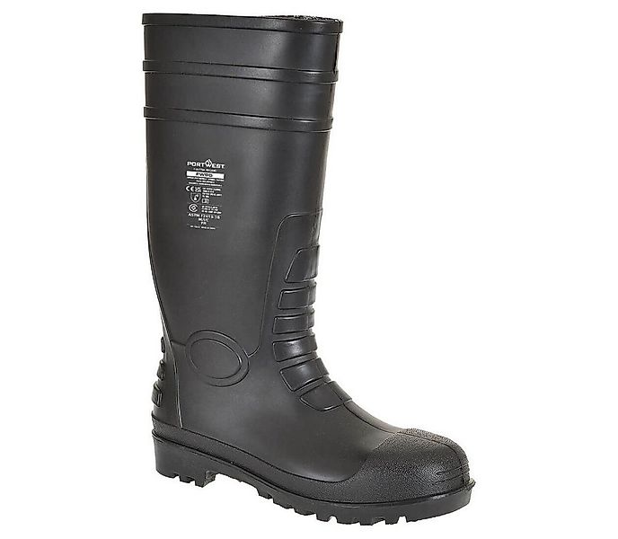 Portwest FW95 - Total-Sicherheitsgummistiefel S5, schwarz, grün, weiß Gummi günstig online kaufen