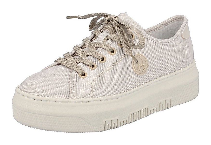 Rieker Plateausneaker aus Canvas, Freizeitschuh, Halbschuh, günstig online kaufen