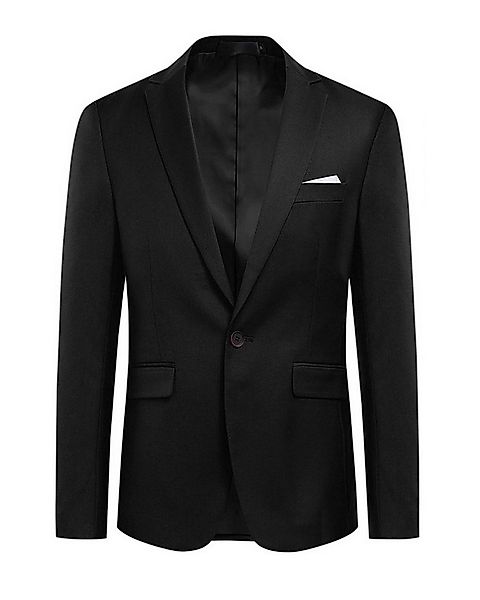 Allthemen Anzugsakko Herren Slim Fit klassische Anzugjacke mit einem Knopf günstig online kaufen