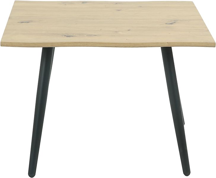 HELA Couchtisch ZÜRICH, Baumkantenoptik,Vierfuß,quadratisch,60 x 60 günstig online kaufen