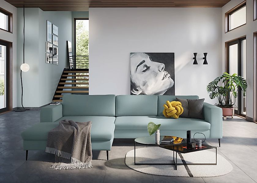 DOMO collection Ecksofa "Modica, zeitlos und elegant, L-Form", moderne Opti günstig online kaufen