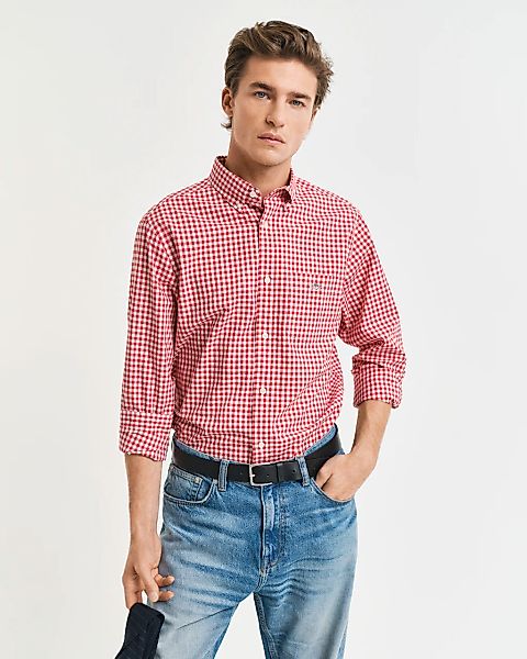 Gant Langarmhemd REG POPLIN GINGHAM SHIRT günstig online kaufen