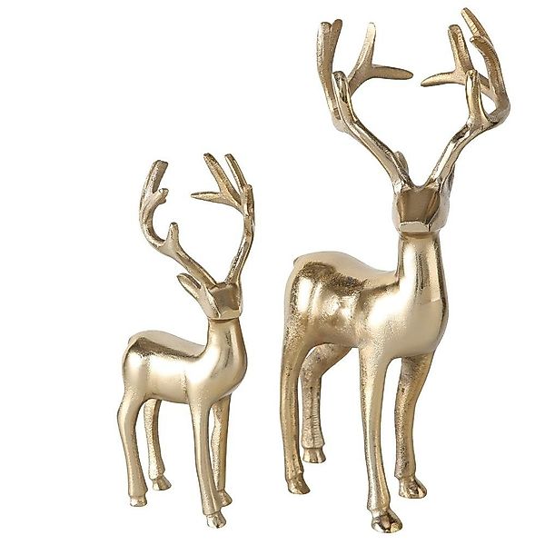 BOLTZE Weihnachtsfigur Hirsch Thielo Gold stehend günstig online kaufen